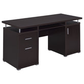 Orleans Furniture - Coaster - Tracy 55-inch 2-drawer Office Computer Desk Cappuccino - 800107